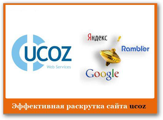 Как быстро раскрутить сайт ucoz
